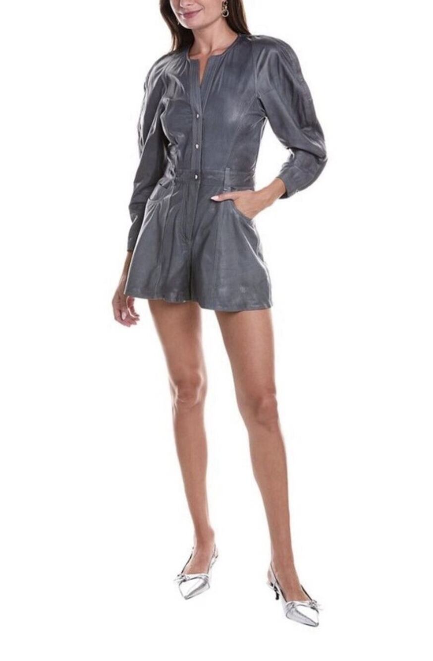 Iro Majunga Lamb Leather Playsuit Romper Women's Size 32 XS 0